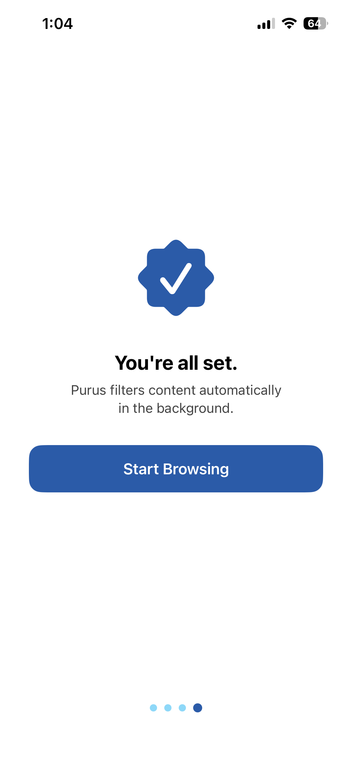 You're all set.
